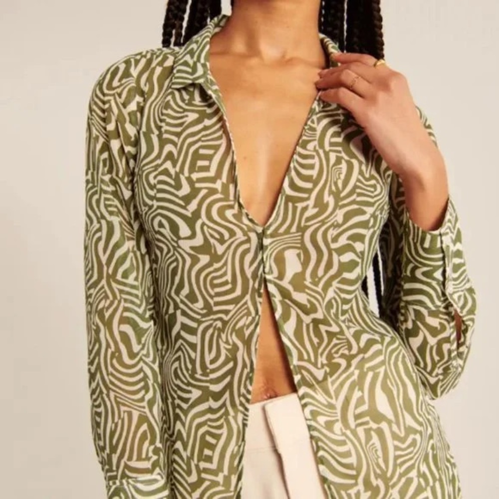 Abercrombie & Fitch Sheer Blouse